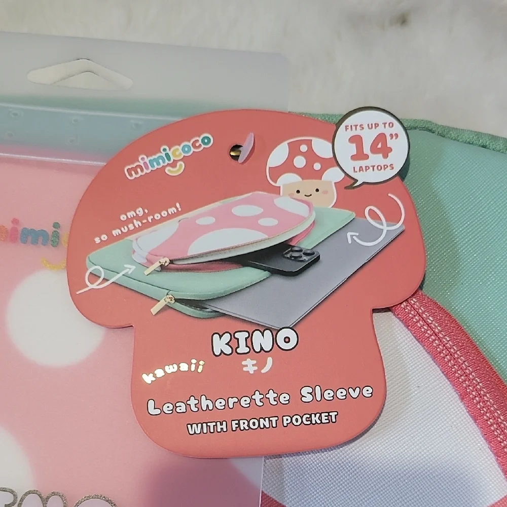 Pink and Green Laptop Sleeve
